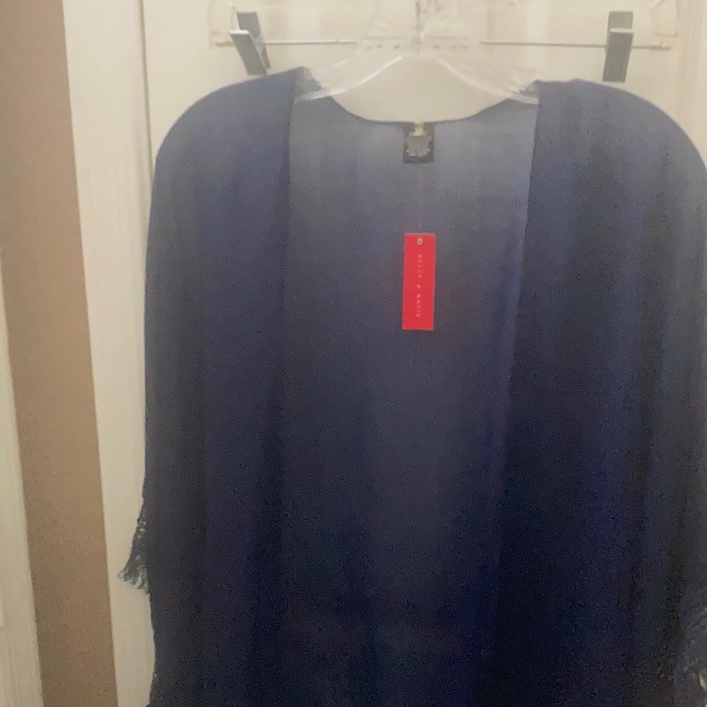 FINAL MARKDOWN Nwt Kelly and Katie sheer fringed coverup osfm